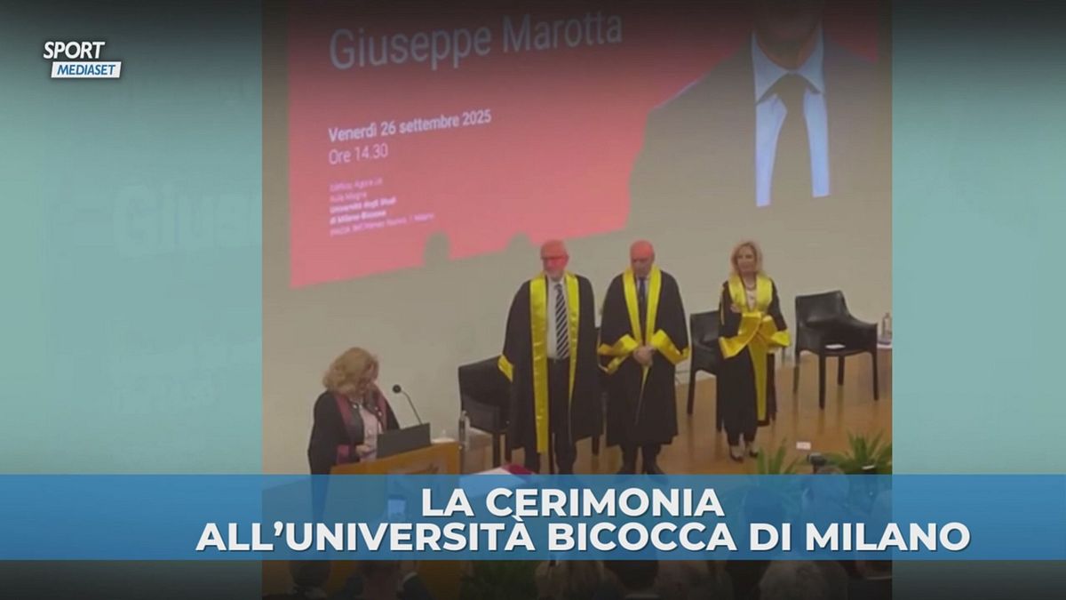 Marotta riceve la laurea honoris causa: "Un giorno emozionante"