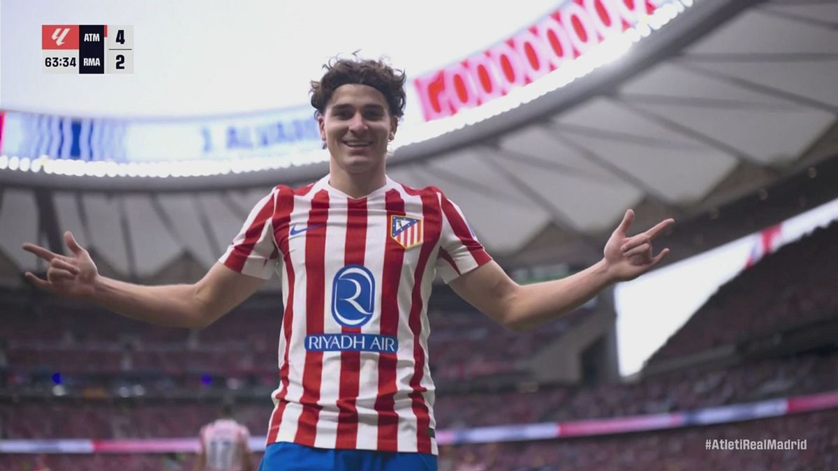 64' | Gol di Julian Alvarez (Atletico Madrid-Real Madrid 4-2)