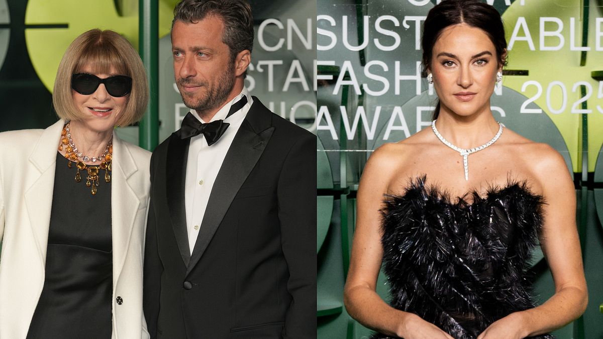 CNMI Sustainable Fashion Awards 2025 - Anna Wintour con Francesco Carrozzini e Shailene Woodley, presentatrice della serata