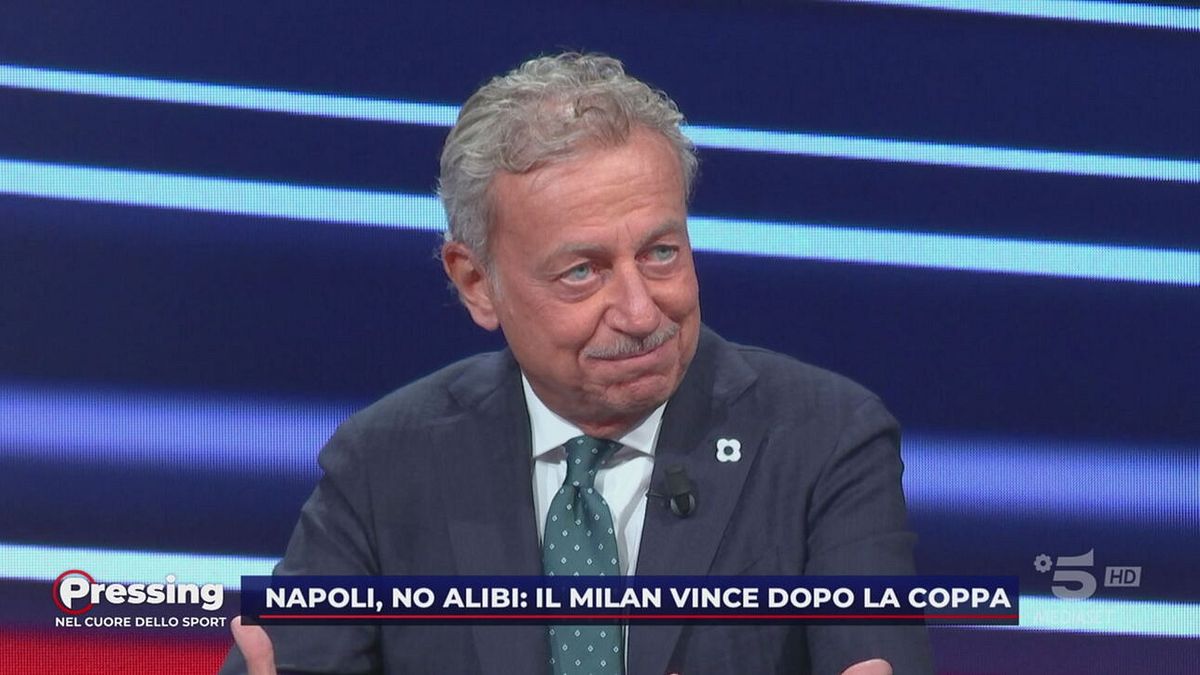 Sabatini: "Milan avvantaggiato senza coppe? Ha giocato più partite del Napoli..."