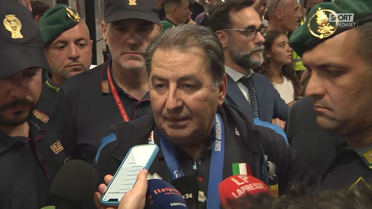 DICH DE GIORGI ARRIVO FIUMICINO DICH