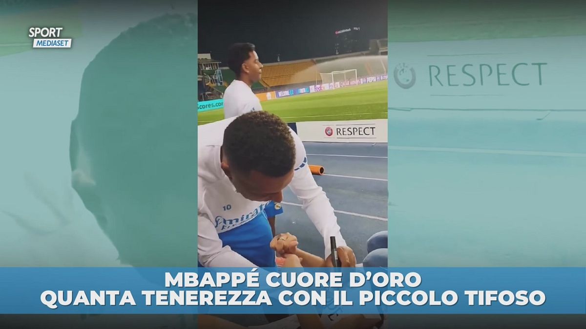 Mbappé cuore d'oro