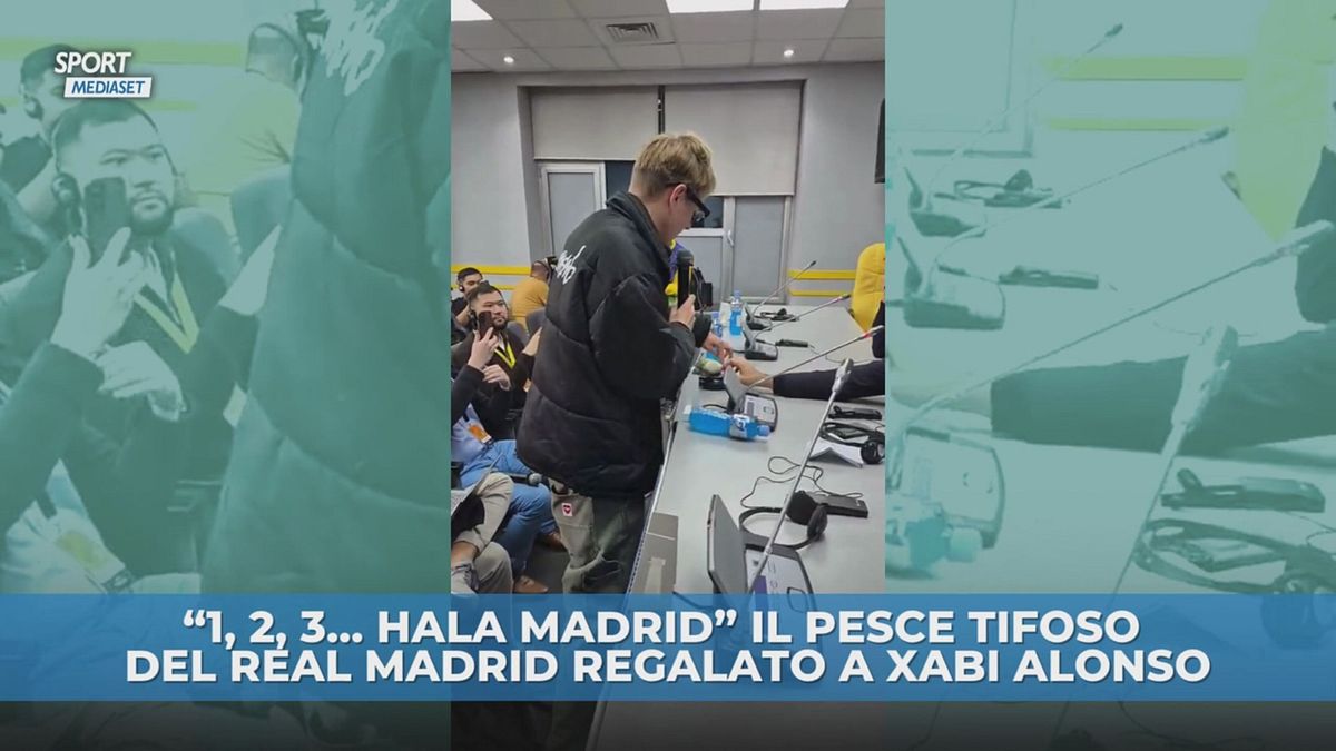 Xabi Alonso: pesce regalo in conferenza