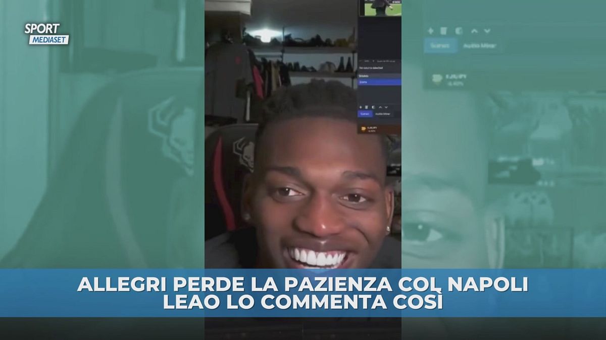 Allegri impazzisce, Leao commenta così