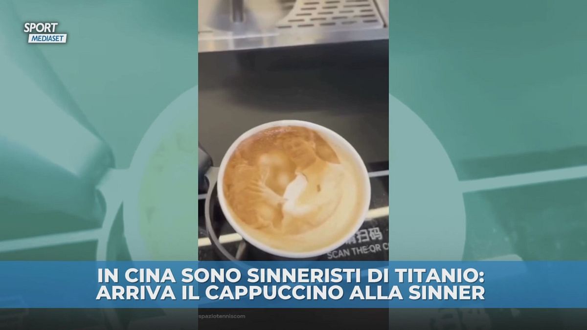 Sinner, tutti pazzi per lui in Cina: arriva il cappuccino con il suo volto