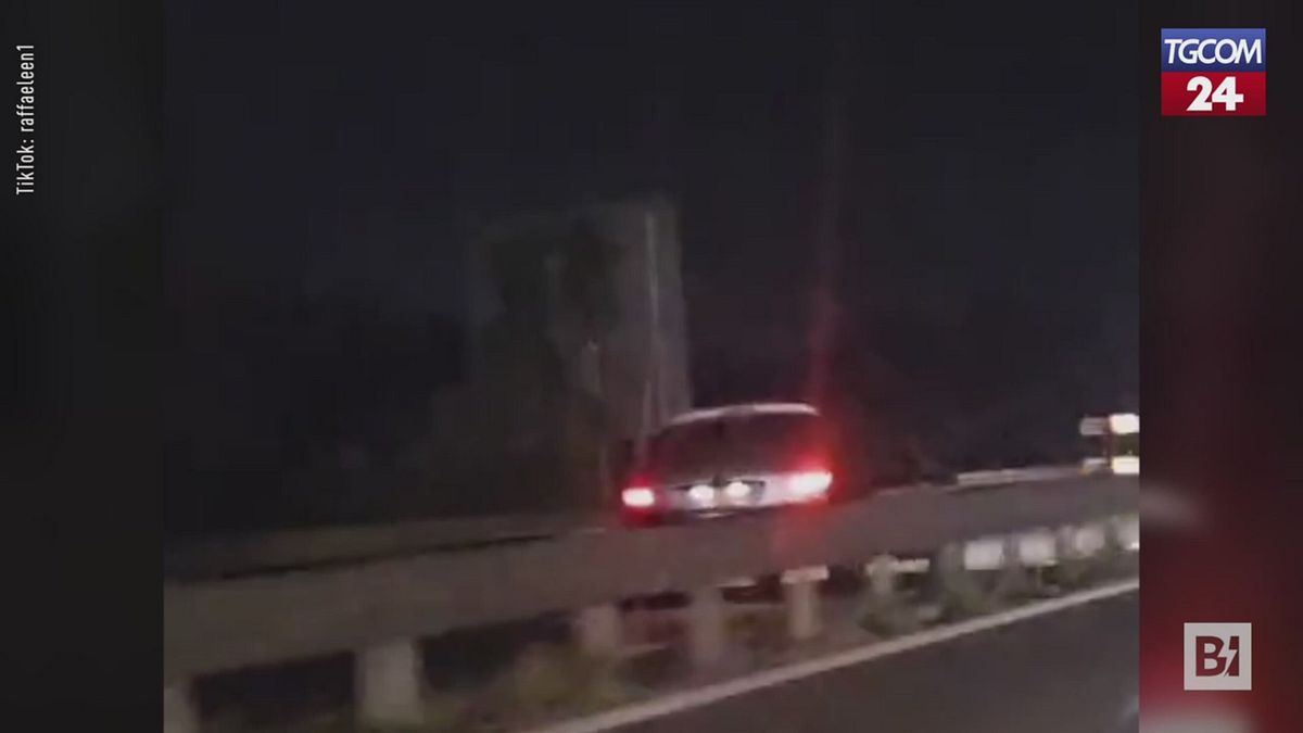 Auto contromano sulla superstrada per 10 km