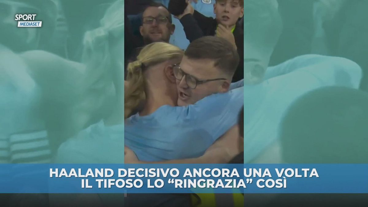 Haaland segna, il tifoso lo ringrazia così