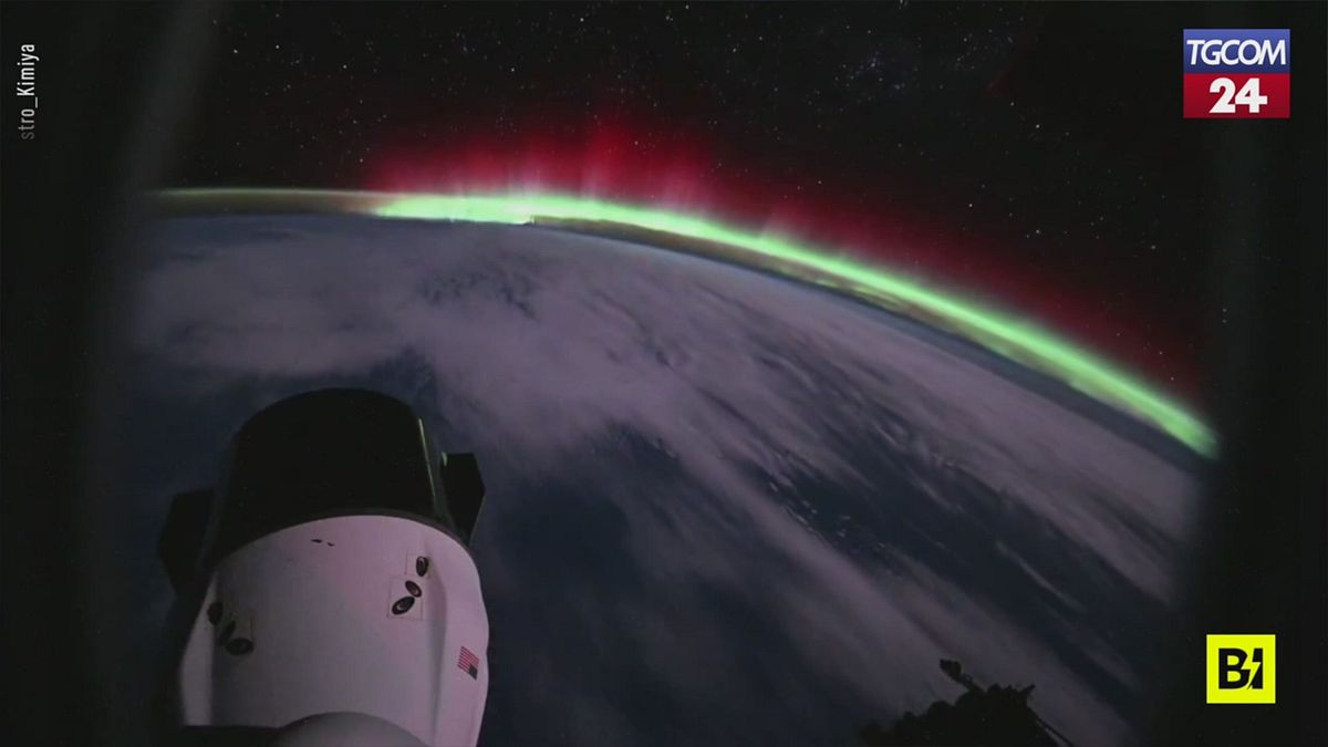 L'aurora boreale vista dallo spazio: le immagini spettacolari