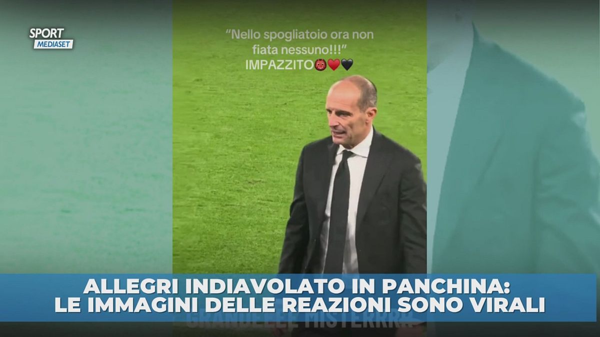 Allegri furioso a bordocampo