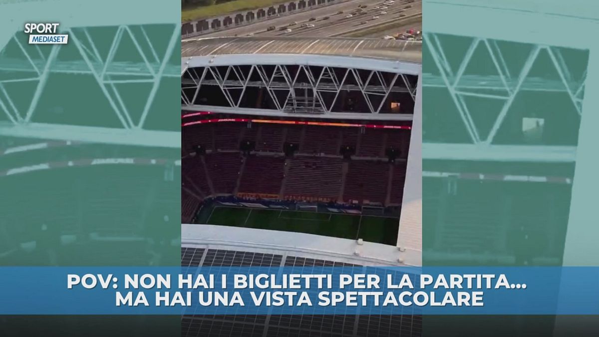 Niente biglietti per la partita? Poco male, la vista è spettacolare