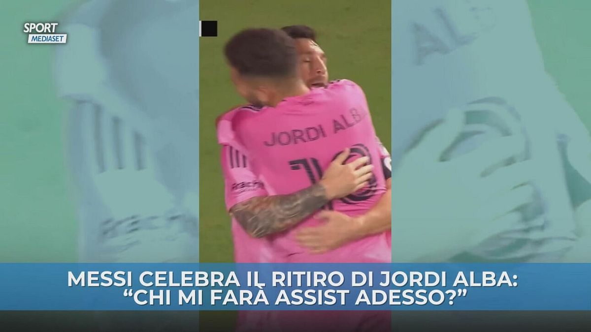 Messi omaggia Jordi Alba