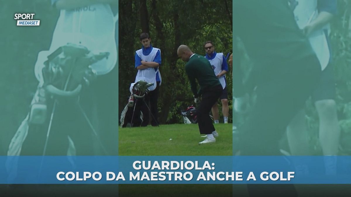 Guardiola: maestro anche a golf
