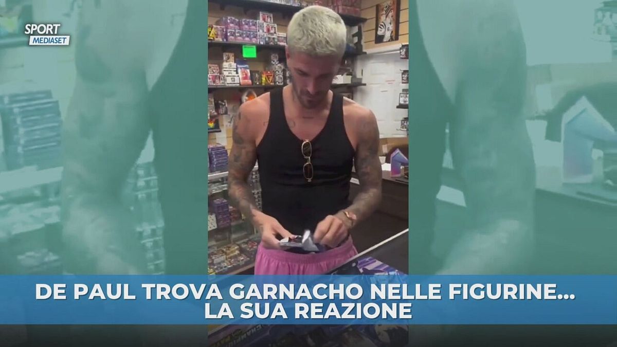 De Paul spacchetta le figurine e… trova Garnacho