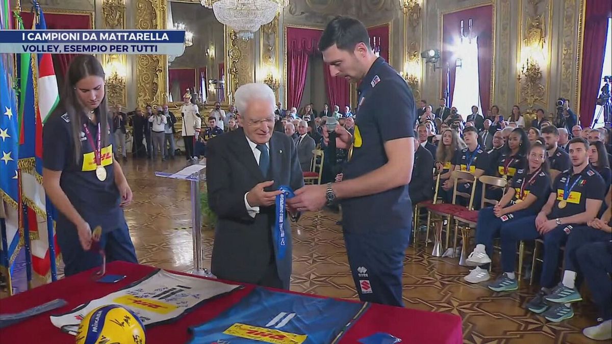 I campioni da Mattarella