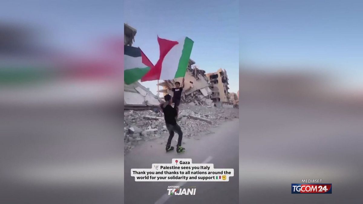 BANDIERA ITALIANA GAZA PER SITO SRV