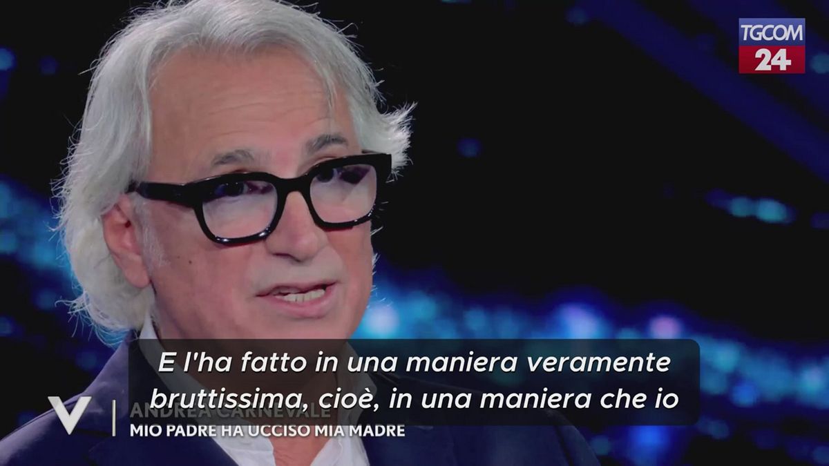 Andrea Carnevale parla del femminicidio della mamma a opera del padre