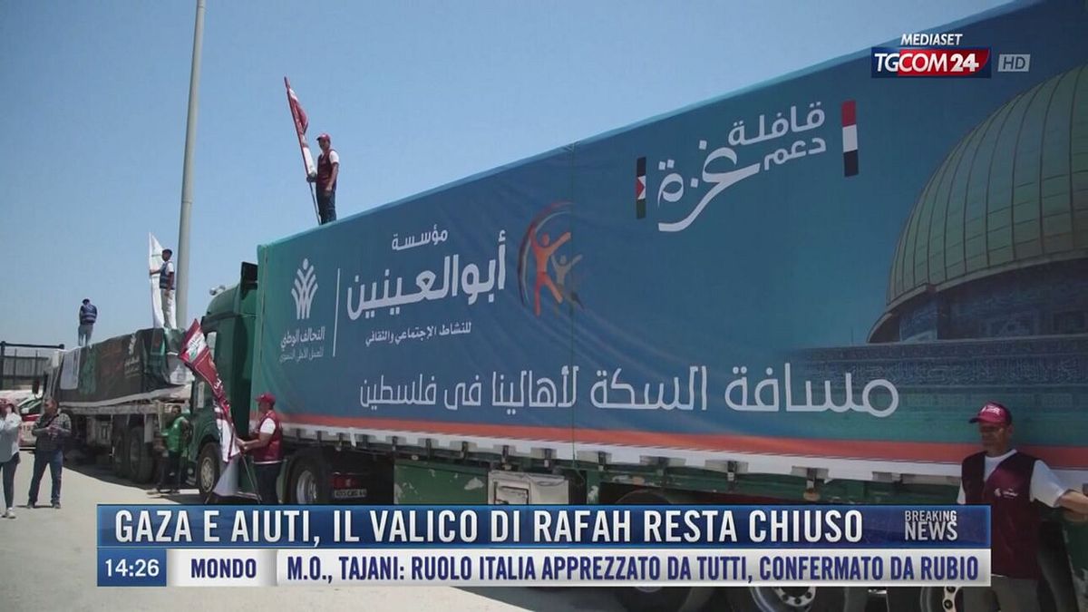 Breaking News delle 14.00 | Gaza e aiuti, il valico di Rafah resta chiuso