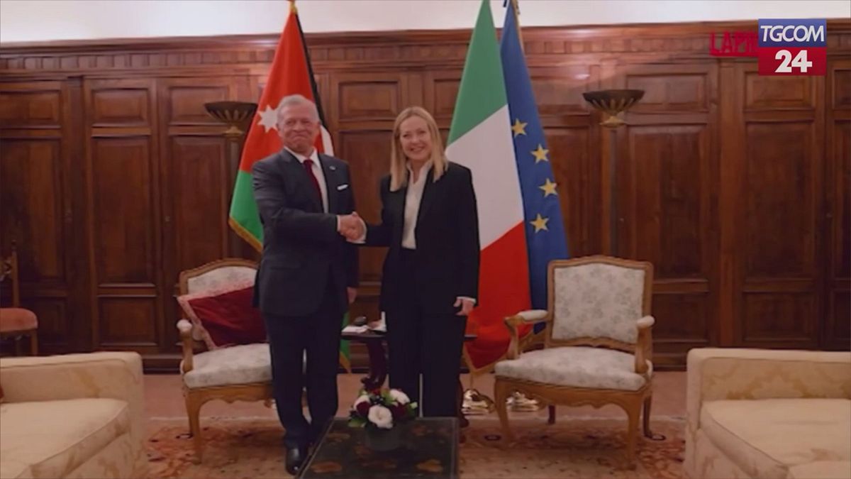 Giorgia Meloni incontra il re di Giordania