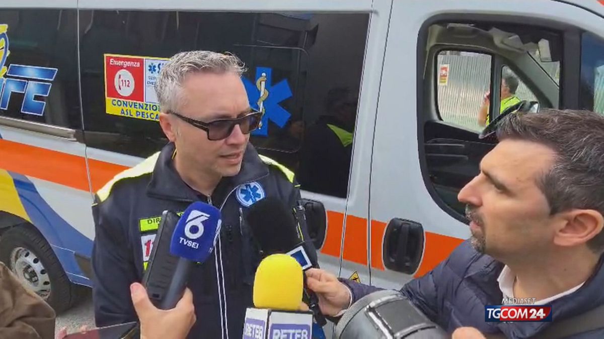 PESCARA SCUOLA EVACUATA SOCCORRITORE SRV