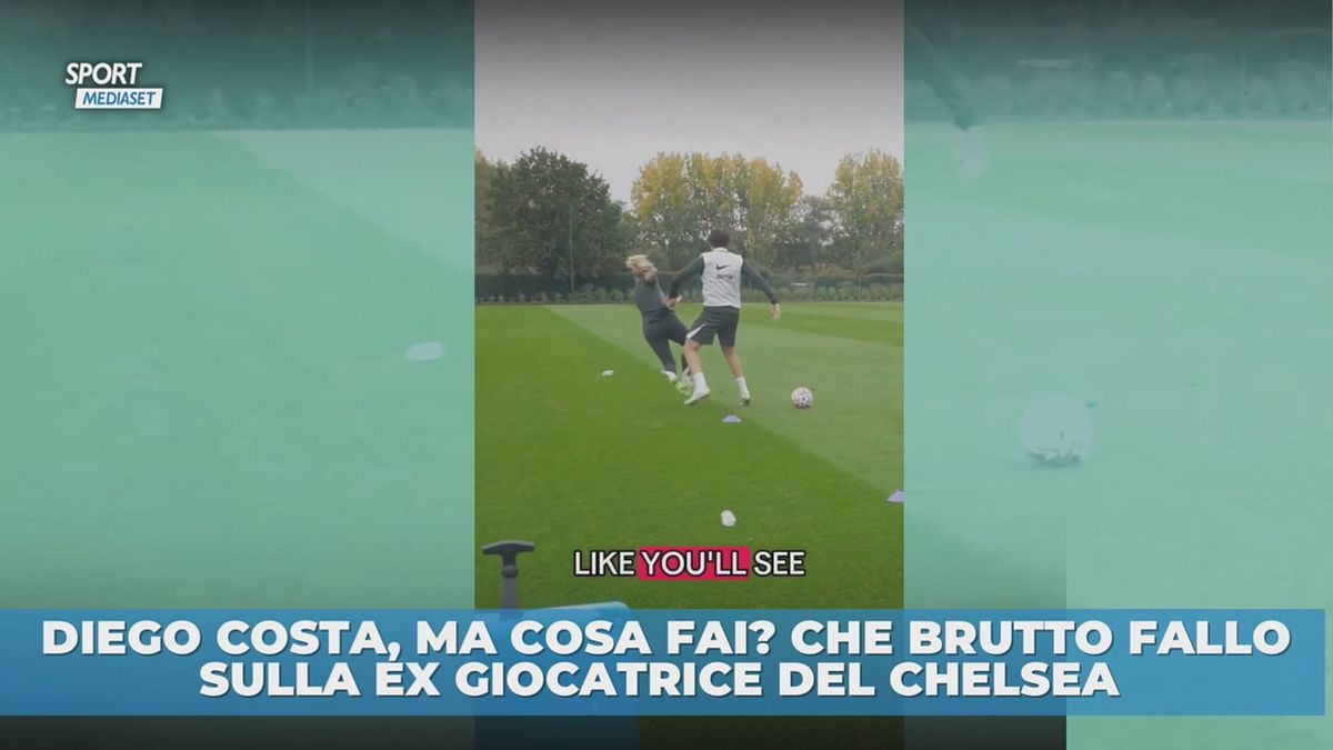 Diego Costa, che brutto fallo!