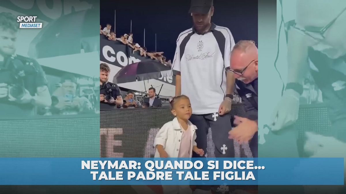 Neymar: quando si dice… tale padre, tale figlia