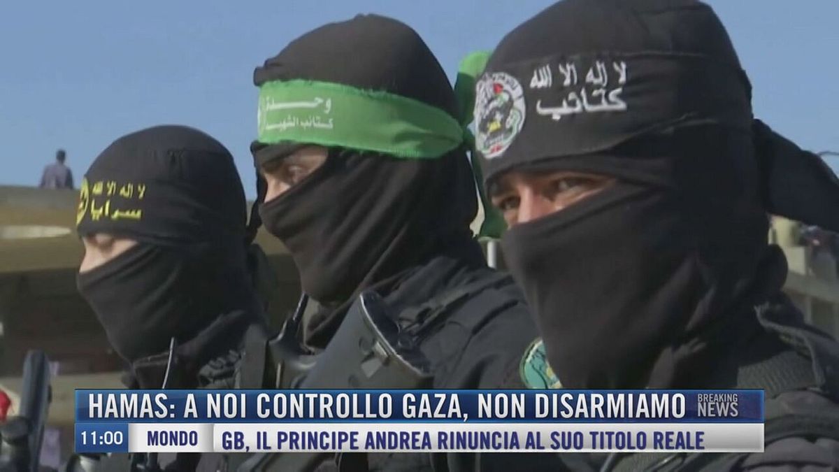 Breaking News delle 11.00 | Hamas: a noi controllo Gaza, non disarmiamo