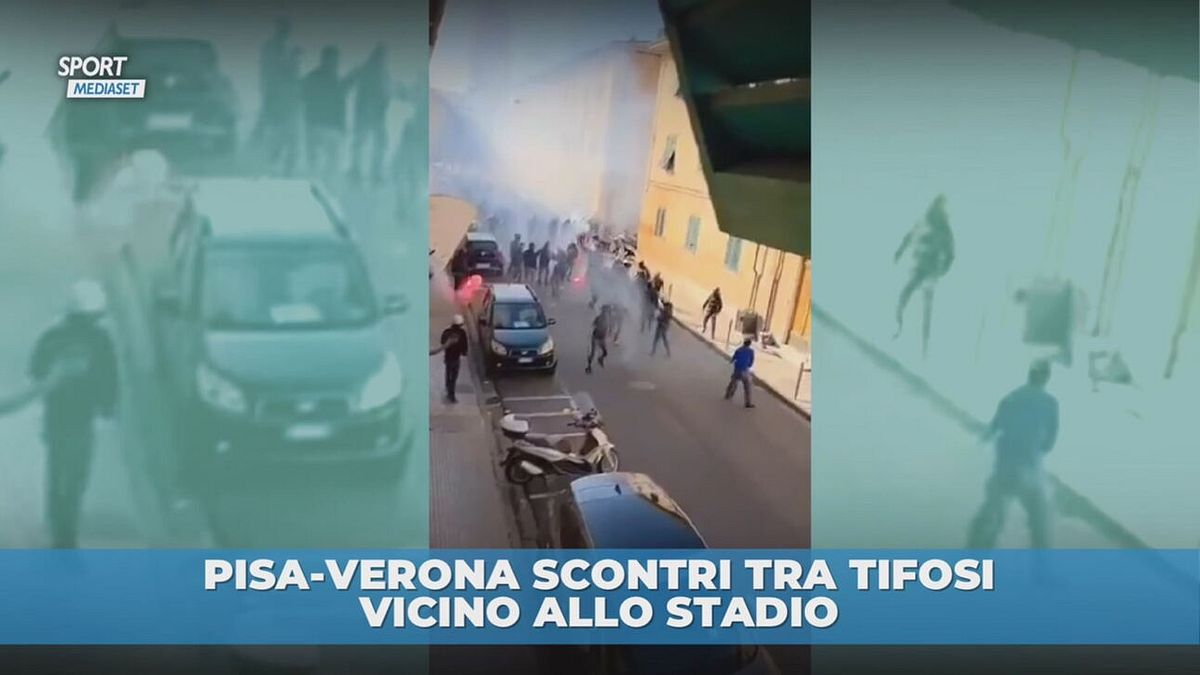 Pisa-Verona: scontri tra tifosi