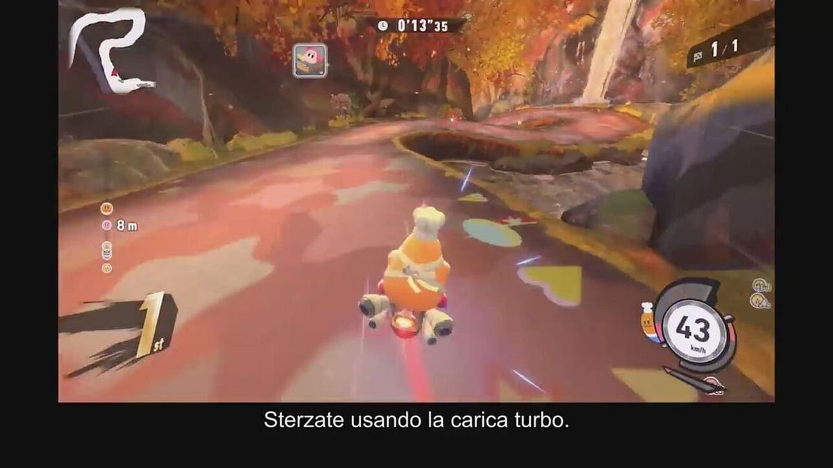 Kirby Air Riders sfreccia sul Monte Autunno