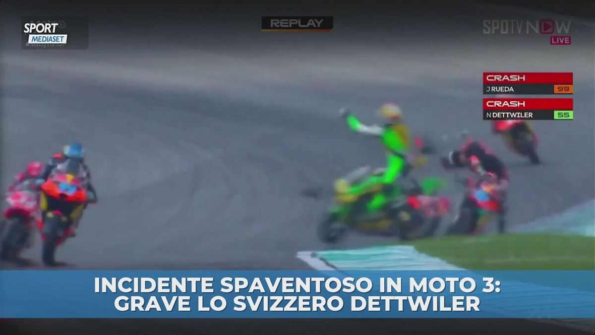 Terribile incidente in Moto3