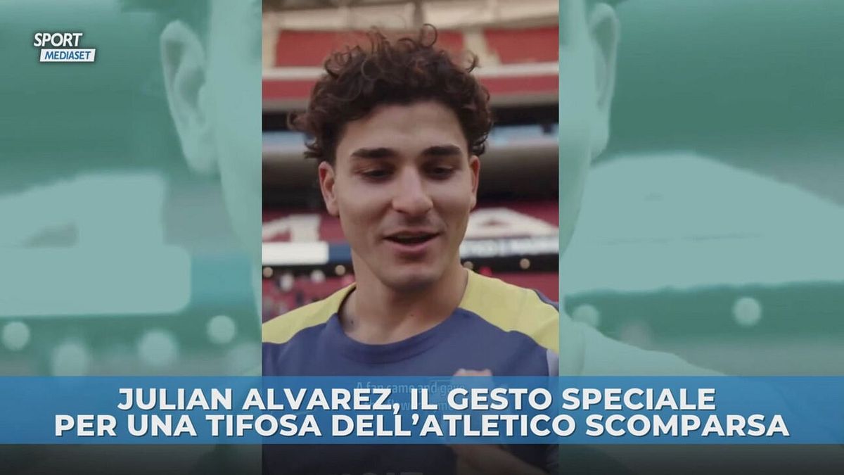 Julian Alvarez, il gesto per una tifosa
