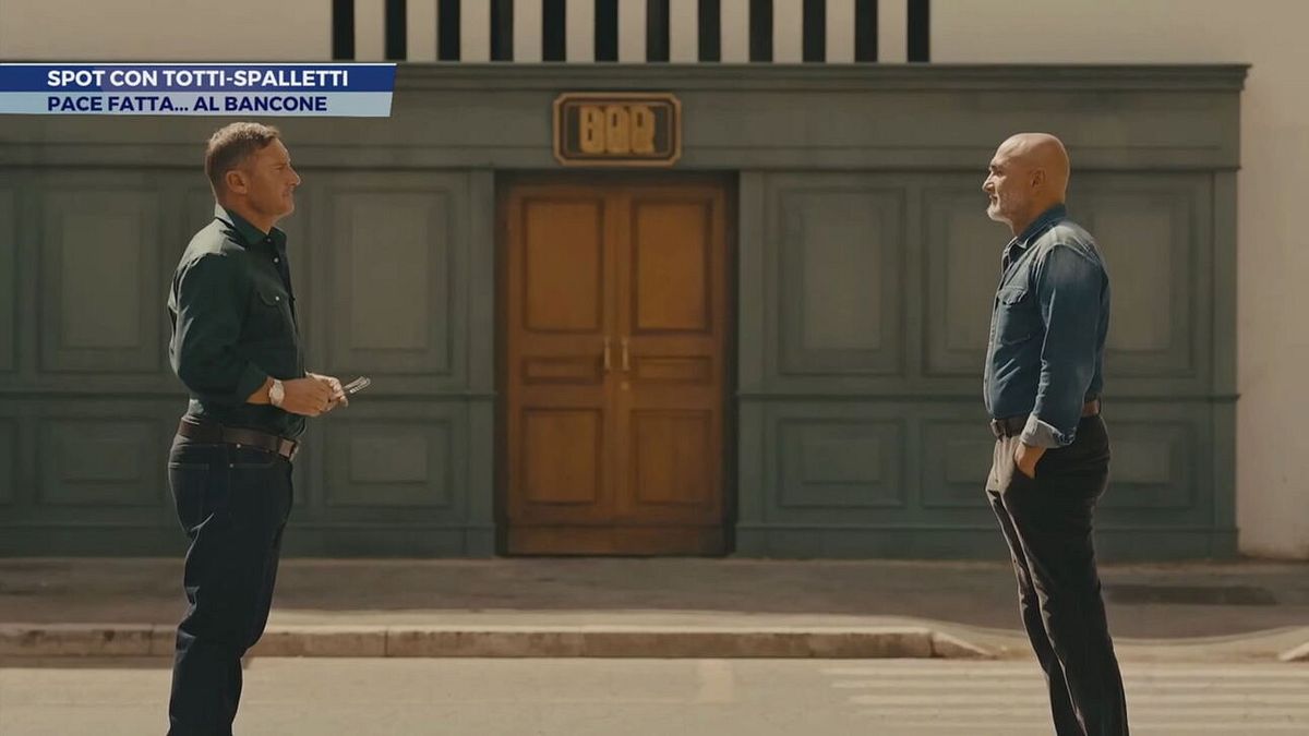 Spot con Totti-Spalletti