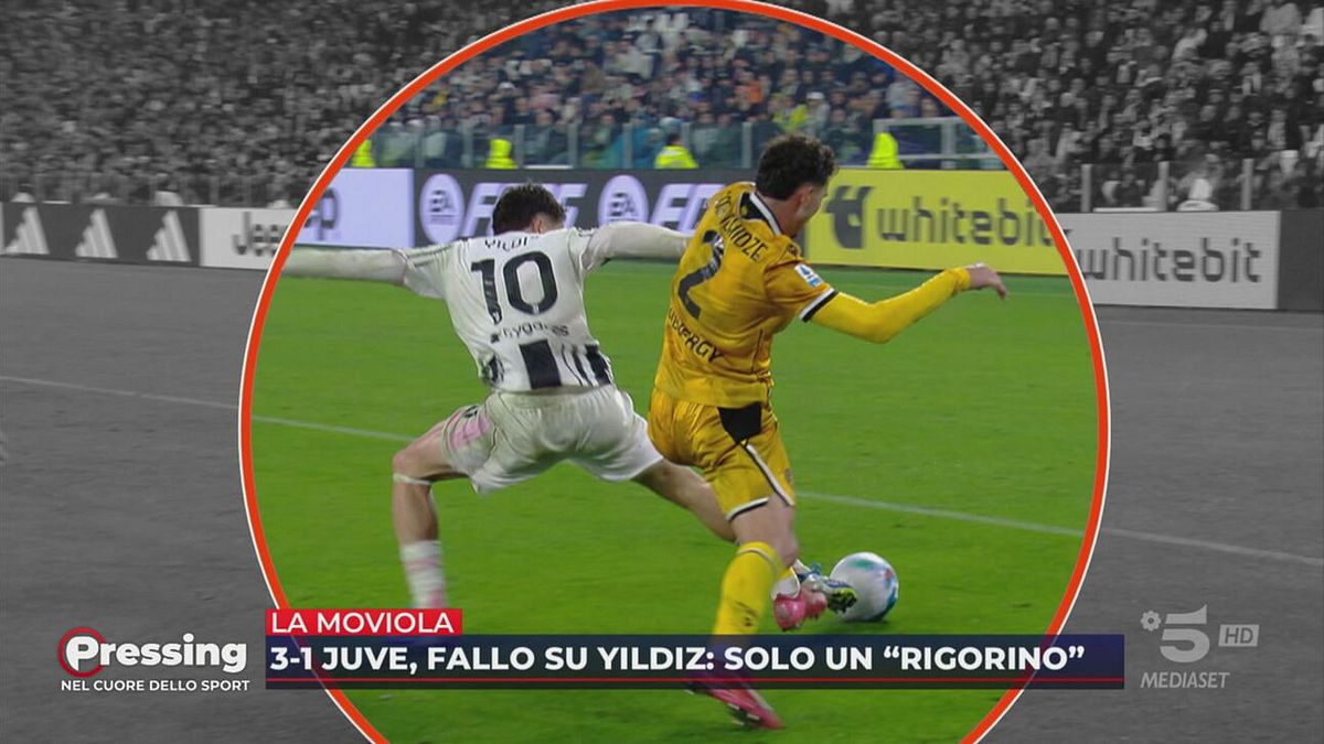 La moviola di Juve-Udinese: su Yildiz un 'rigorino'?