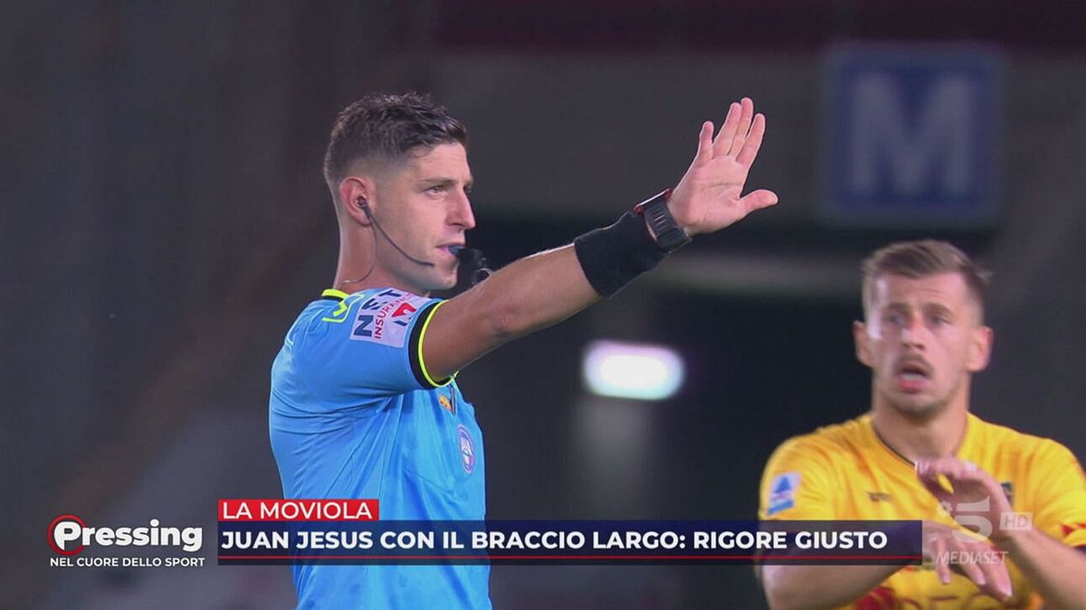 La moviola di Lecce-Napoli: il tocco di Juan Jesus da rigore?