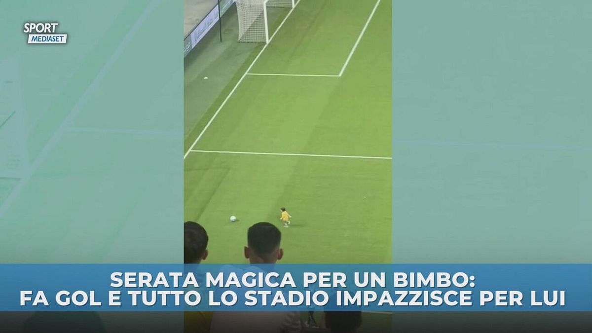 Lo stadio pazzo per… un bimbo