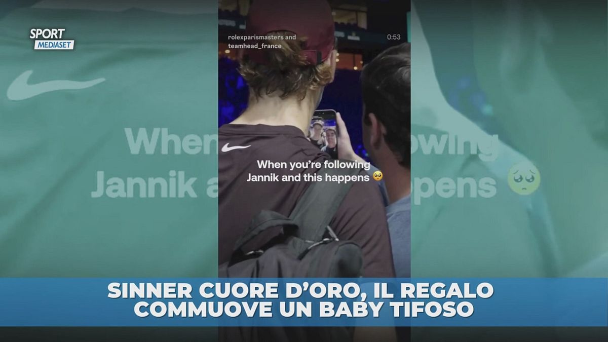 Sinner cuore d'oro con un baby tifoso