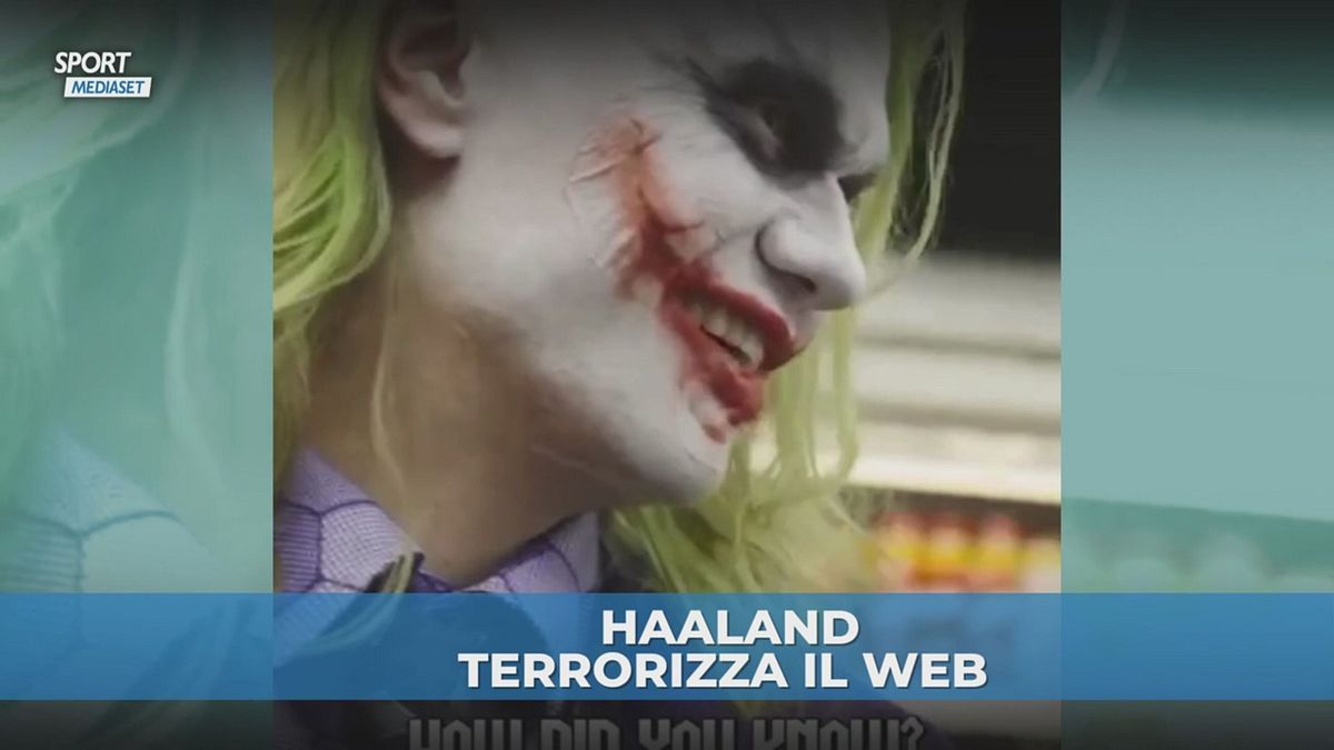 Haaland mostruoso versione "Joker"