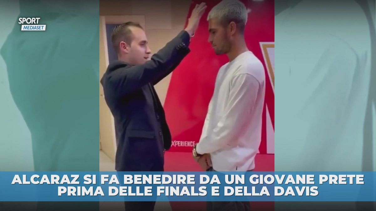 Alcaraz: la benedizione prima delle Finals e della coppa Davis