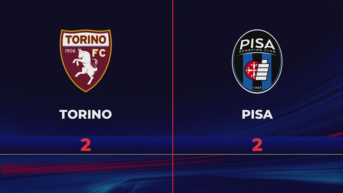 Torino-Pisa 2-2: gli highlights