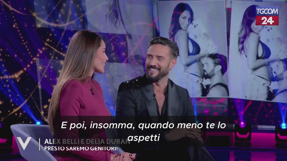 Alex Belli e Delia Duran a "Verissimo": "Presto saremo genitori"
