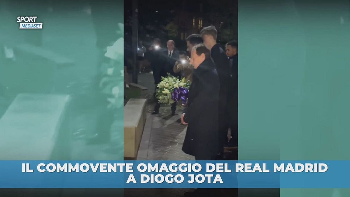 Il commovente omaggio del Real Madrid a Diogo Jota