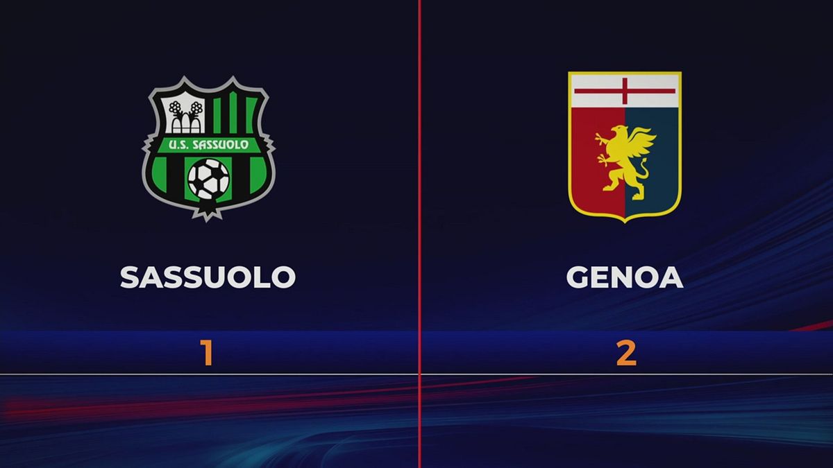 Sassuolo-Genoa 1-2: gli highlights
