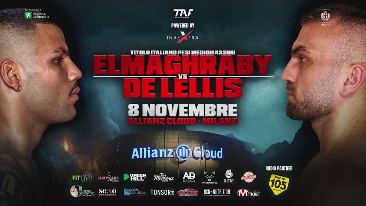 TAF 11 - El Maghraby contro De Lellis per il titolo italiano dei pesi medio massimi