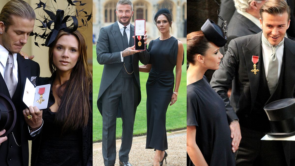 Lo stile di David e Victoria Beckham: l’onorificenza OBE ricevuta nel 2003, la nomina a cavaliere, i look al matrimonio del principe William e Kate Middleton il 29 aprile 2011