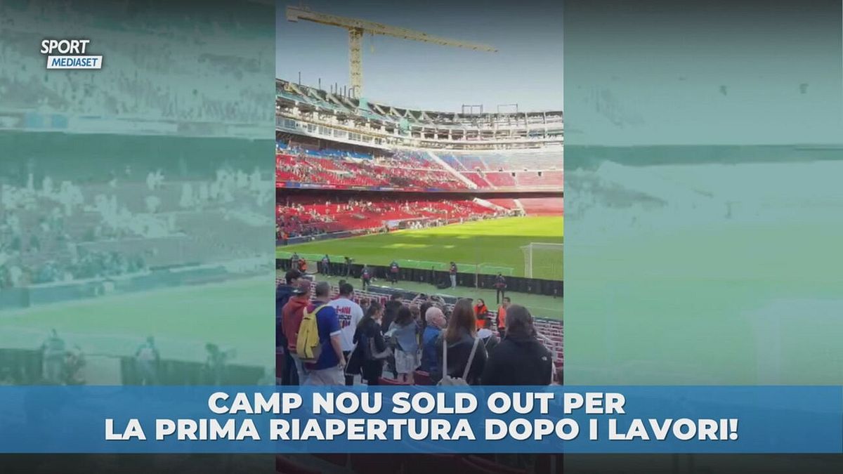 Il Camp Nou riapre ma tra i titolari ci sono... le gru