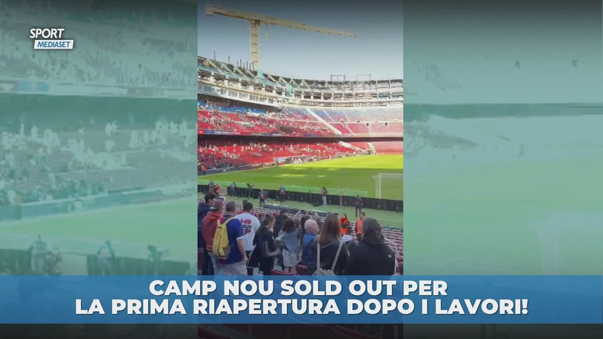 Il Camp Nou riapre ma tra i titolari ci sono... le gru