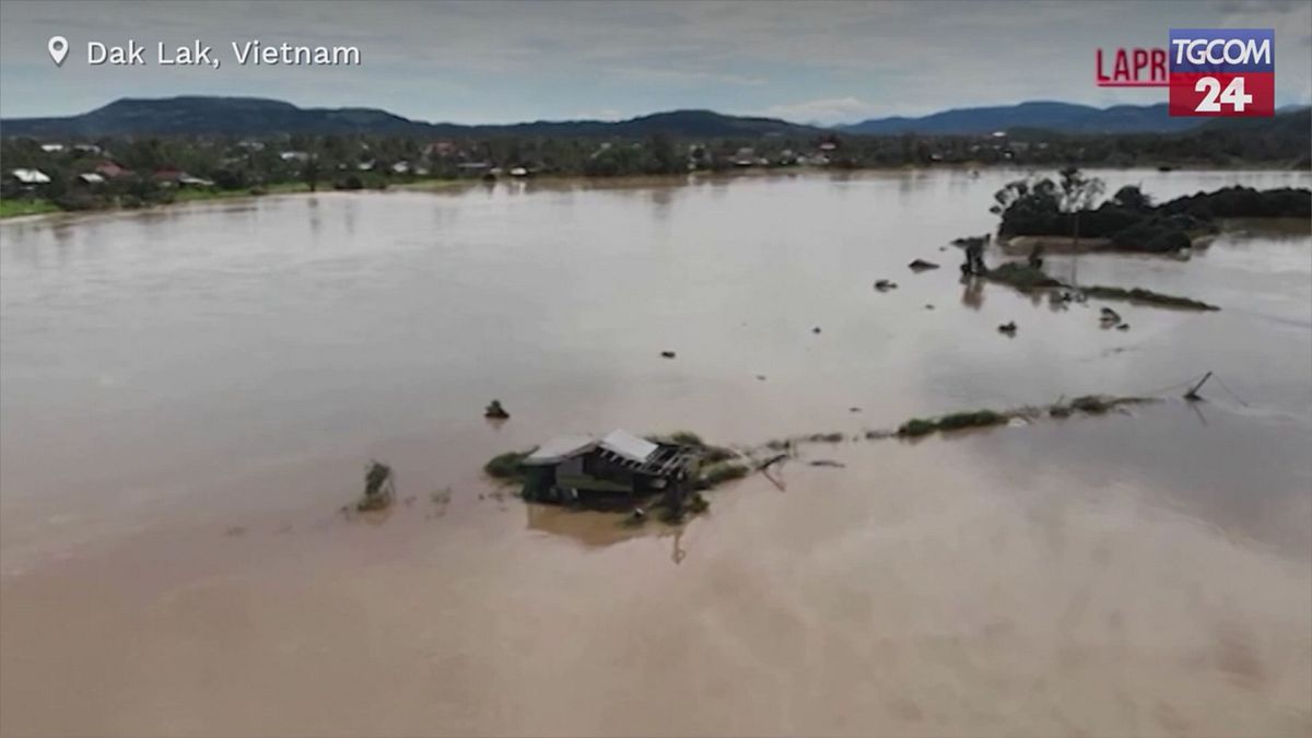 Vietnam, allagamenti e danni a Dak Lak dopo il tifone