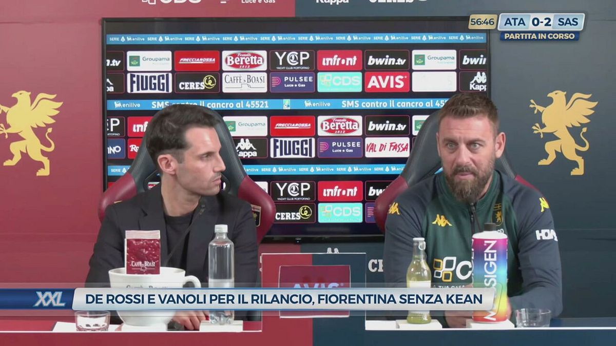 De Rossi e Vanoli per il rilancio, Fiorentina senza Kean