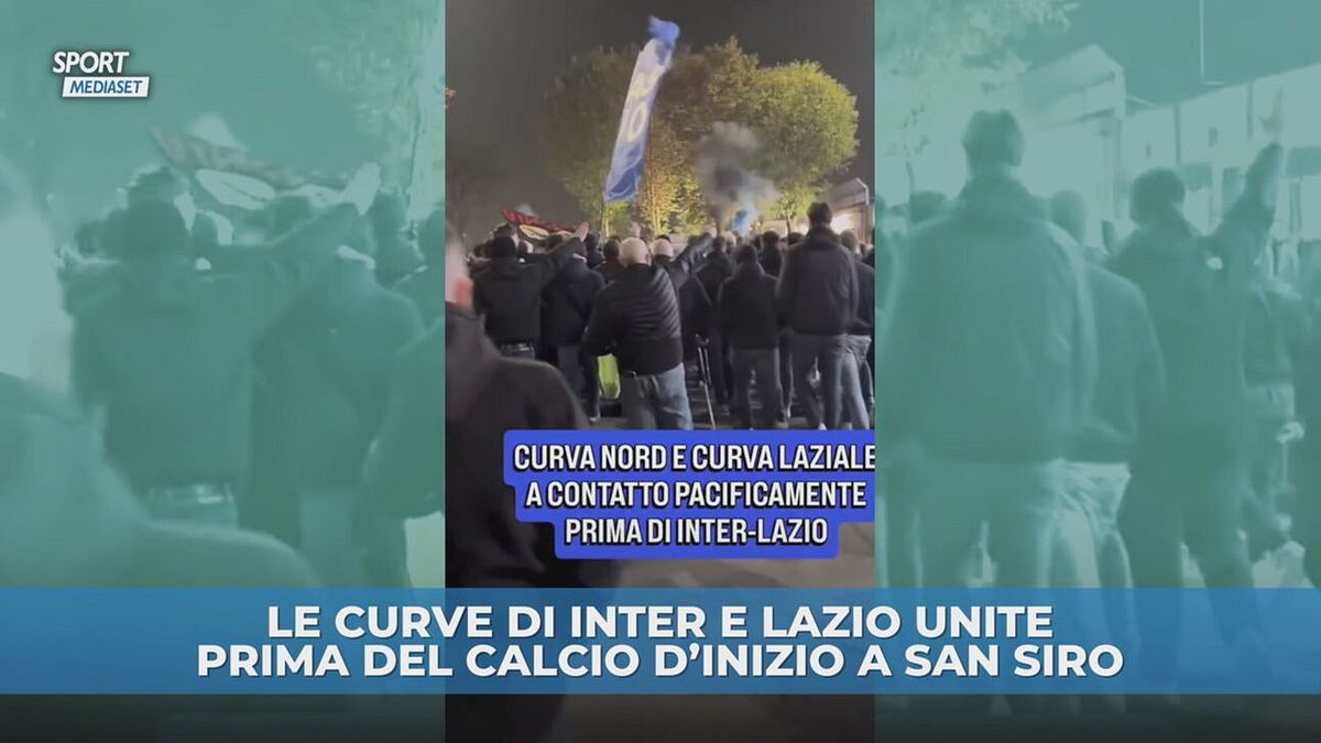 Curve di Inter e Lazio insieme