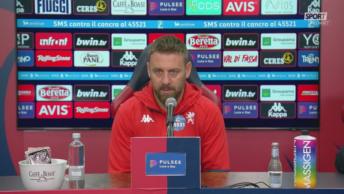 CLIP DZEKO SALUTA DE ROSSI IN CONFERENZA 9/11 (PRESSING) SRV