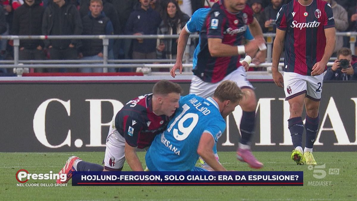La moviola di Bologna-Napoli: Hojlund andava espulso?